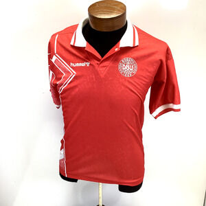 Hummel DBU Dansk Boldspil-Union Danish Denmark Mens 14/16 Jersey Povlsen #9